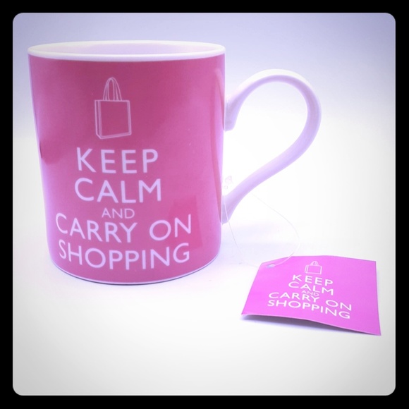 Other - Keep Calm and Carry On Shopping Ceramic Coffee Cup